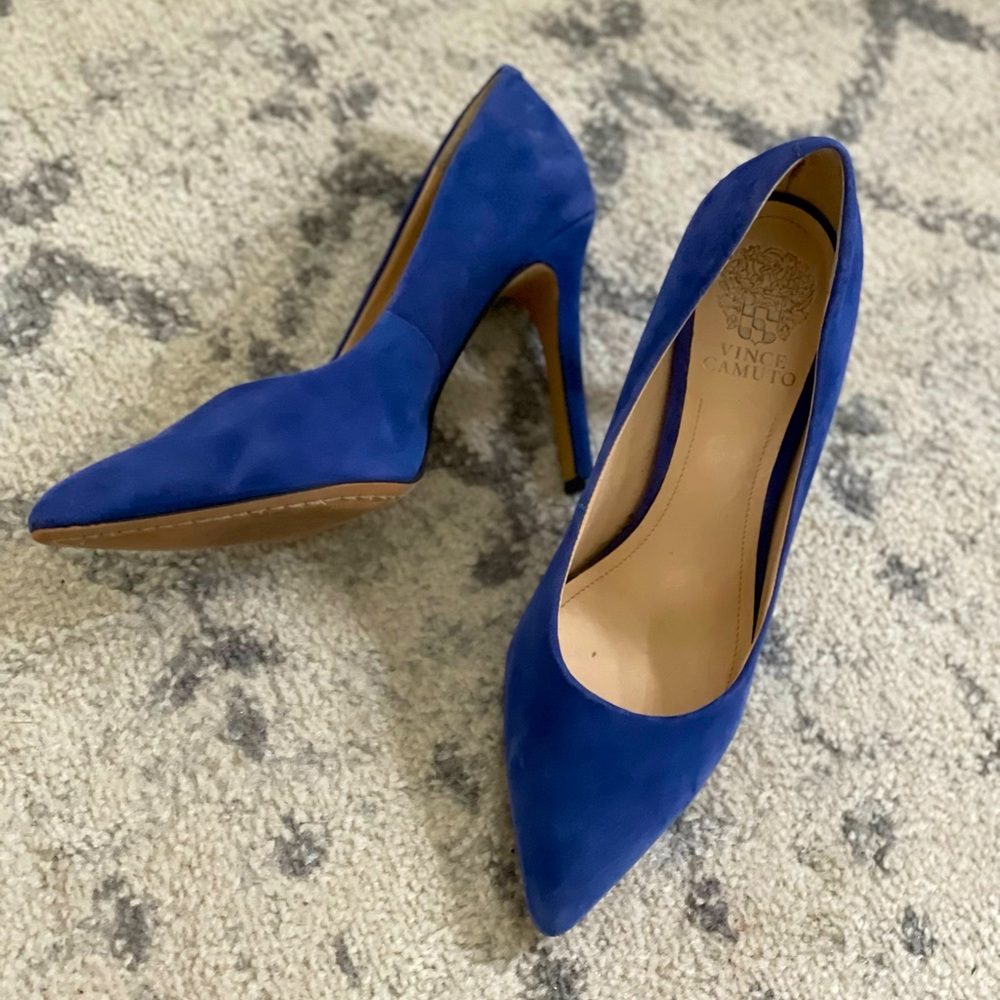 Vince Camuto Suede Pointed Toe Pumps